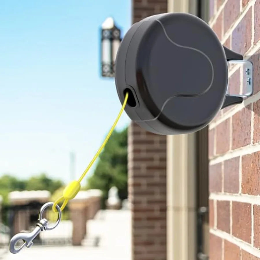 XMSJCN Wall Mount Retractable Dog Tie Out Cable