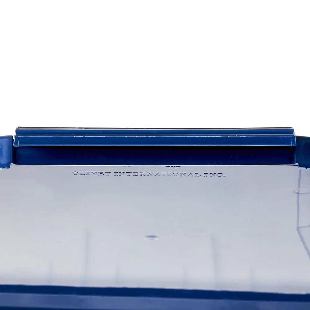 Plastic Pet Food Storage Container 25 lb Capacity Bug Moisture Resistant Locking Lid Rubber Seals Roller Wheels Freshness Large