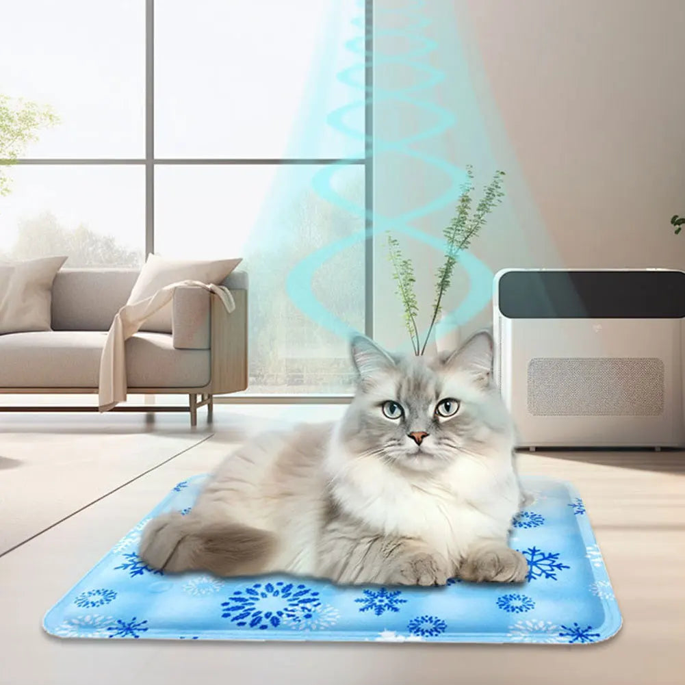 Summer Dog Cooling Mat Washable Pet Cooling Mat Water Injection Cooling Dog Bed Keep Your Pet Cool for Dogs and Cats