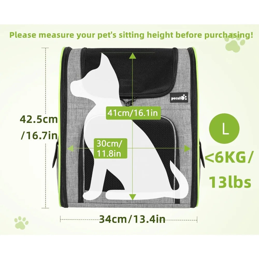TIFICY Cat Carrier Backpack Expandable With Shade Cover And Mesh