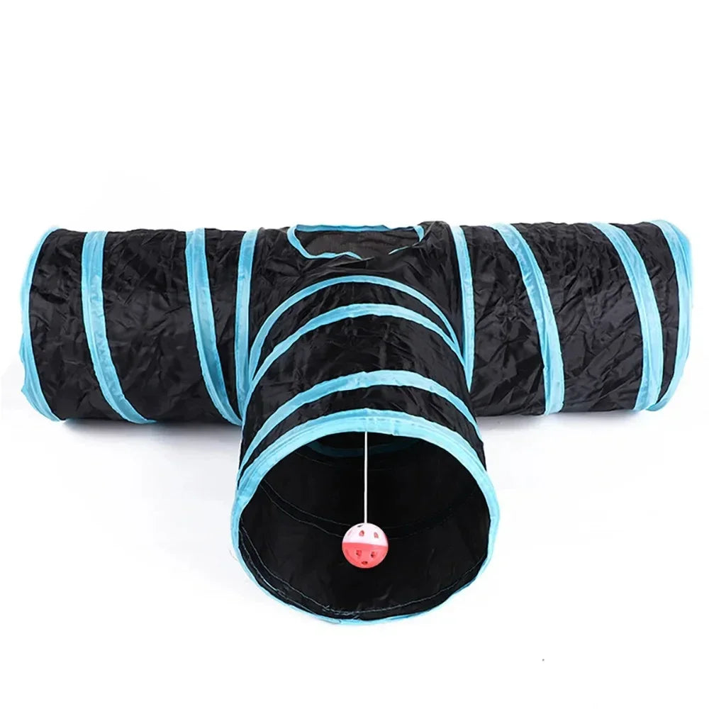 Foldable Cat Tunnel Toy for Indoor Play