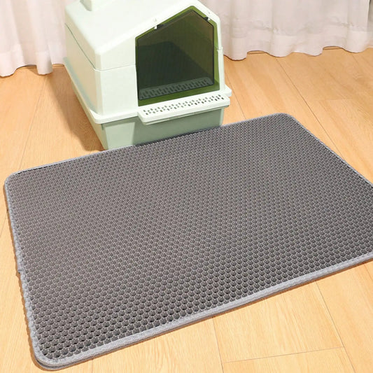 Non Slip Waterproof Cat Litter Mat Urine Proof Litter Box
