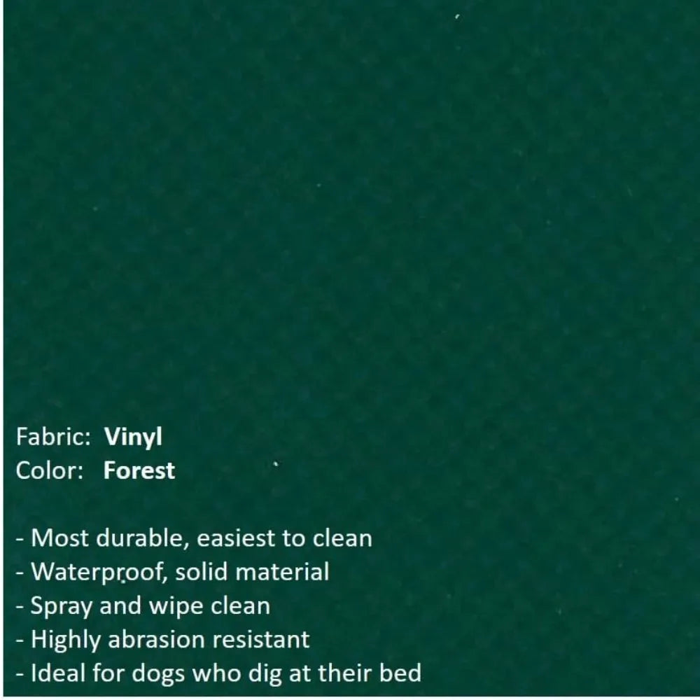 durable silver aluminum dog bed - 44x27" - heavy-duty royal vinyl