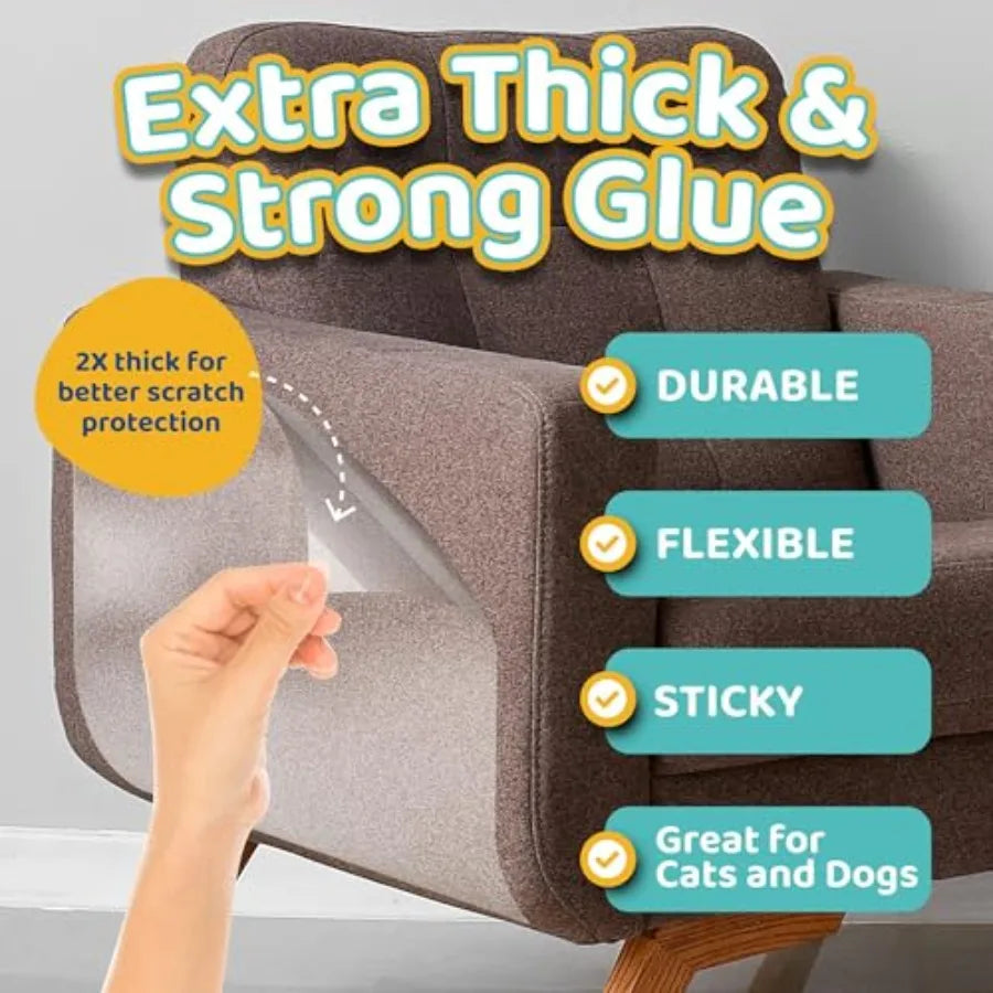 Extra Thick BPA-Free Anti-Scratch Furniture Protector for Cats and Dogs