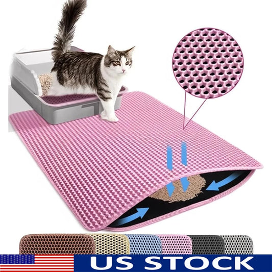 Fujian Cat Litter Mat Non Slip Honeycomb Double Layer Waterproof