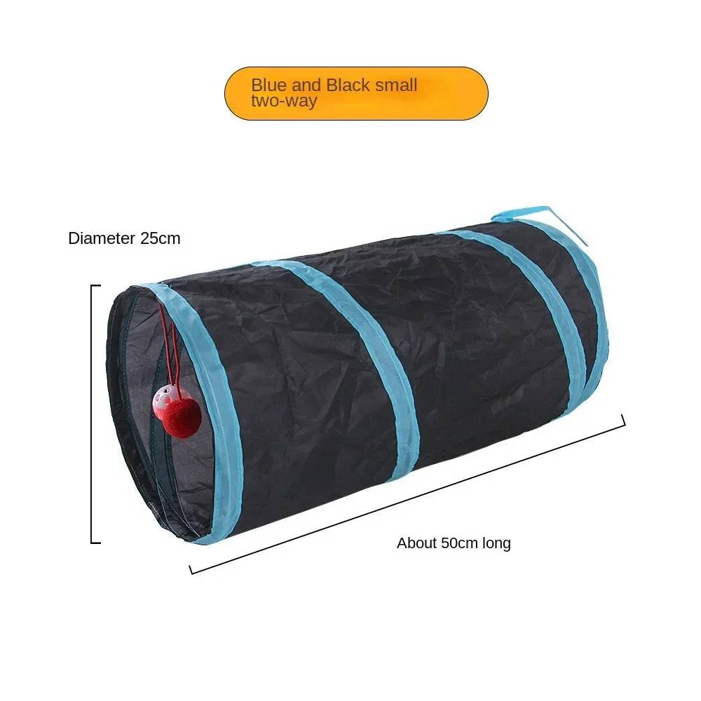 Foldable Cat Tunnel Toy for Indoor Play