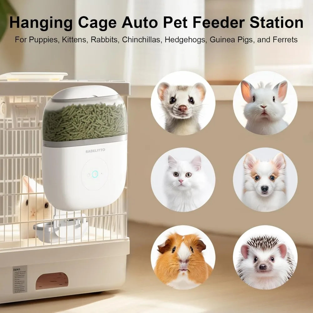Hanging Automatic Rabbit Feeder With 1080P HD Camera WiFi App