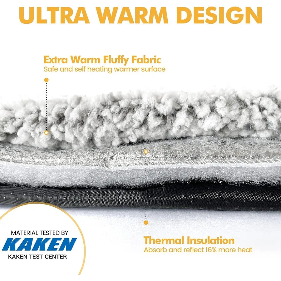 Self Warming Cat Bed For Indoor Outdoor Use With Cover