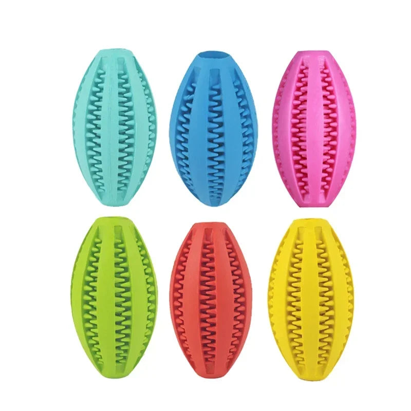 Pet Dog Chew Toys Teeth Cleaning Snack Ball Pet Dog Toy Ball Natural Rubber Super Tough Interactive Bouncy Pet Supplies Cat toys