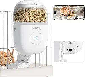 Hanging Automatic Rabbit Feeder With 1080P HD Camera WiFi App