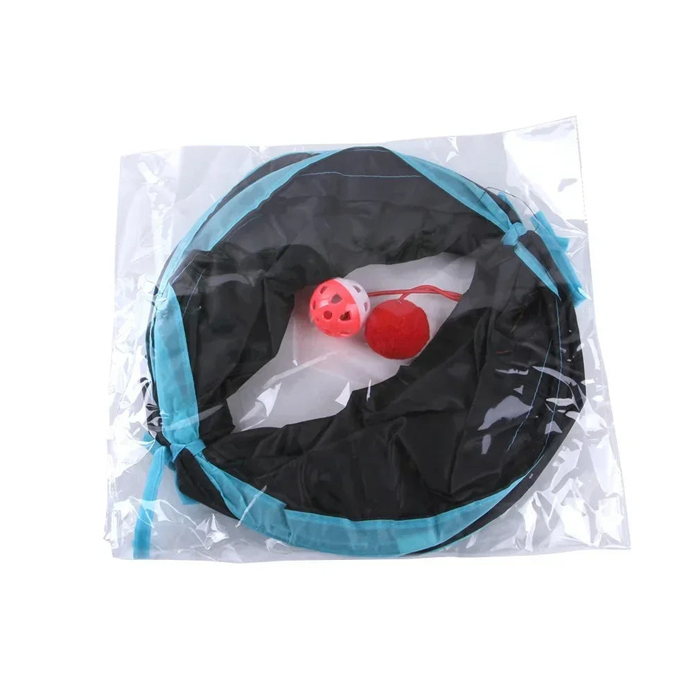 Foldable Cat Tunnel Toy for Indoor Play