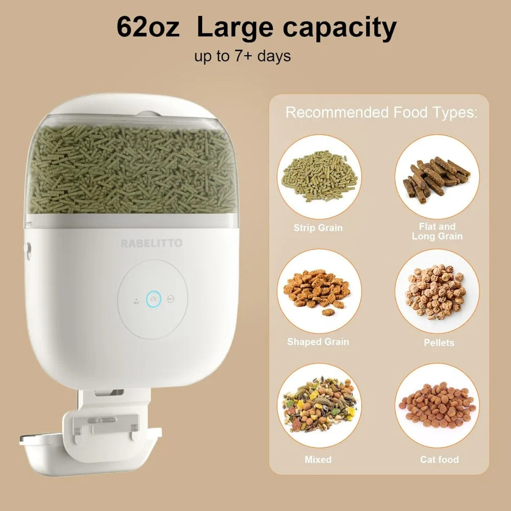 Hanging Automatic Rabbit Feeder With 1080P HD Camera WiFi App