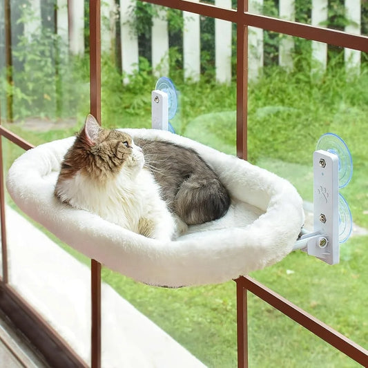 Sturdy Cat Window Perch Hammock With Suction Cups Metal Frame
