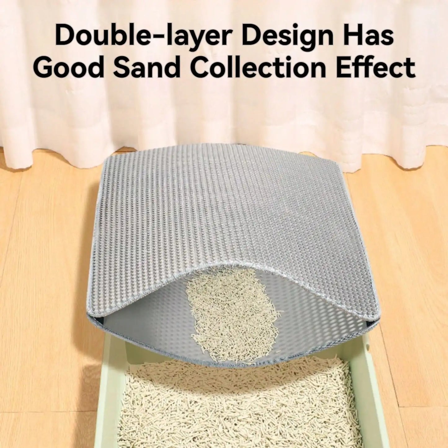 Non Slip Waterproof Cat Litter Mat Urine Proof Litter Box