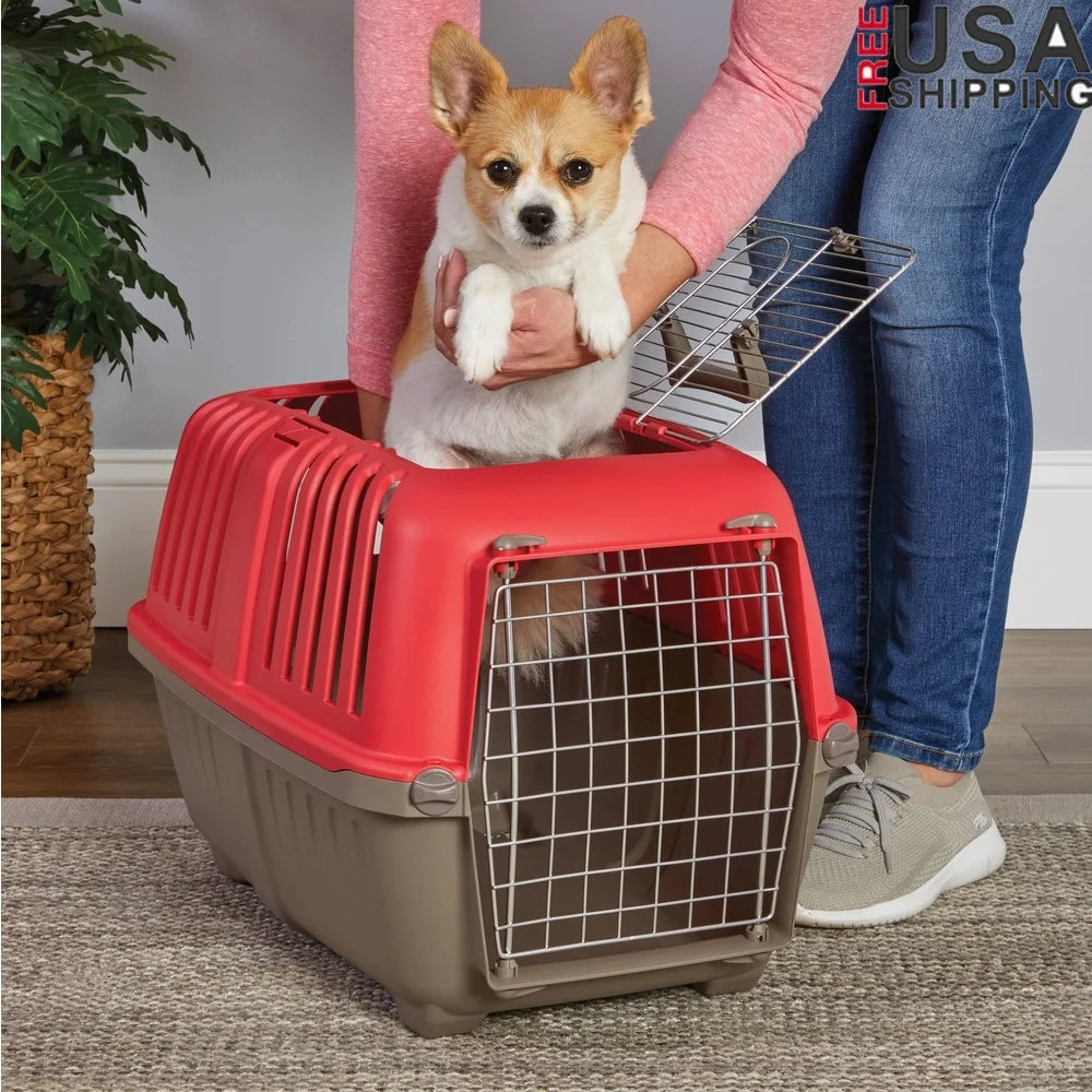XMSJ Durable Hard Sided Pet Carrier Small Dogs And Cats