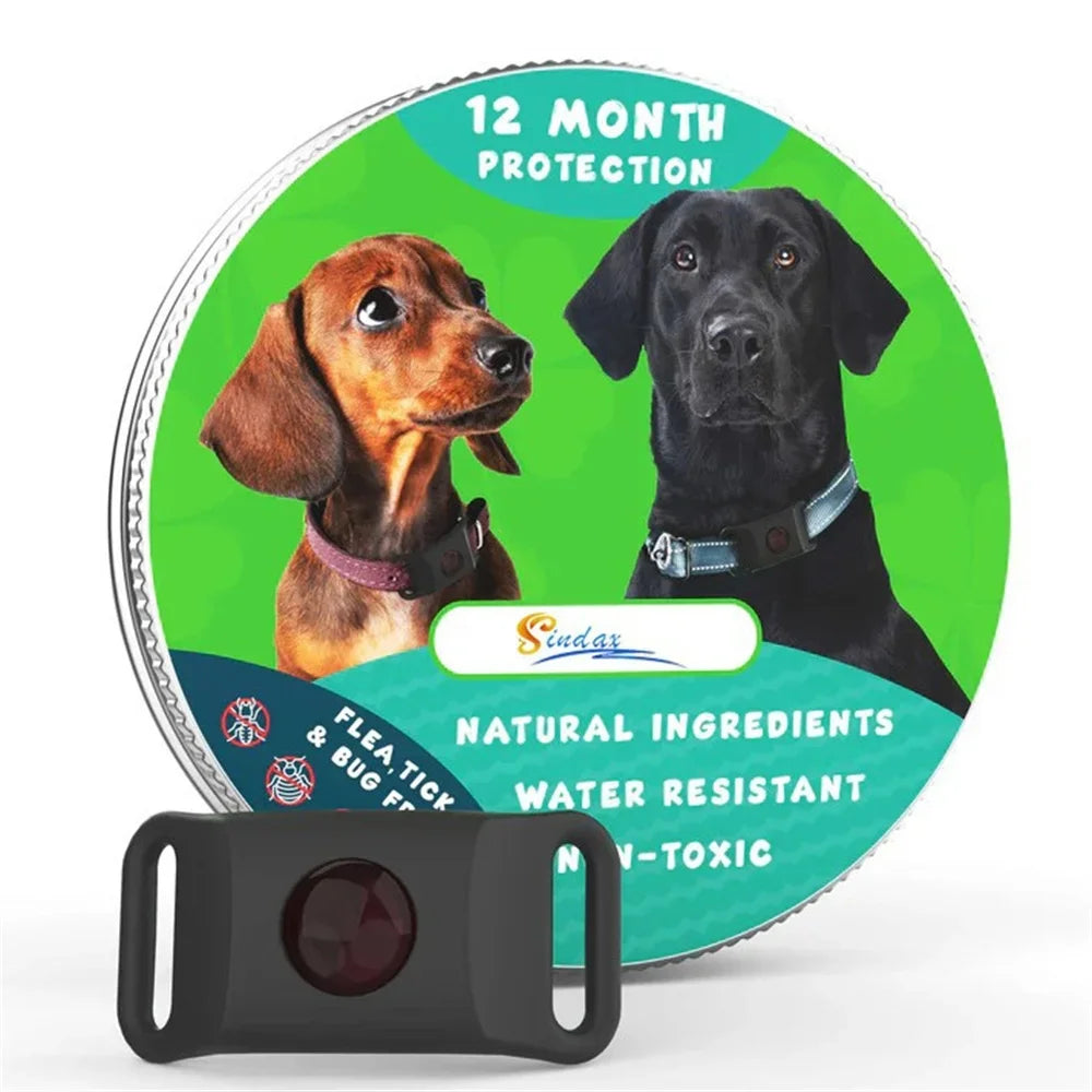 Pet Flea Collar Natural Anti-Flea & Tick Pendant Oils for Dogs & Cats Collar Pet Supplies with Essential Oils to Repel Pests
