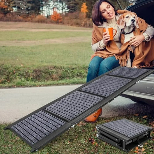 Dog Ramp for Car Folding Dog Ramp 63x17 Car Ramp for Dogs Dog Ramps for Large Dogs SUV Car Dog Ramp with NonSlip Rug Surface Do