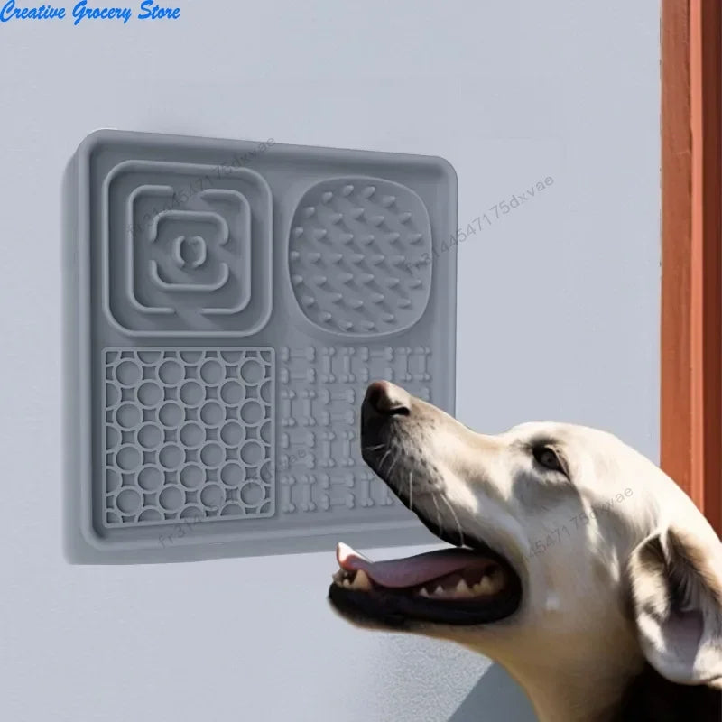 Pet Licking Mat Pet Eating Ware Dog Slow Food Mat Placemat  Dog Feeder Supplies Suction Cup Dog Bathing Distraction