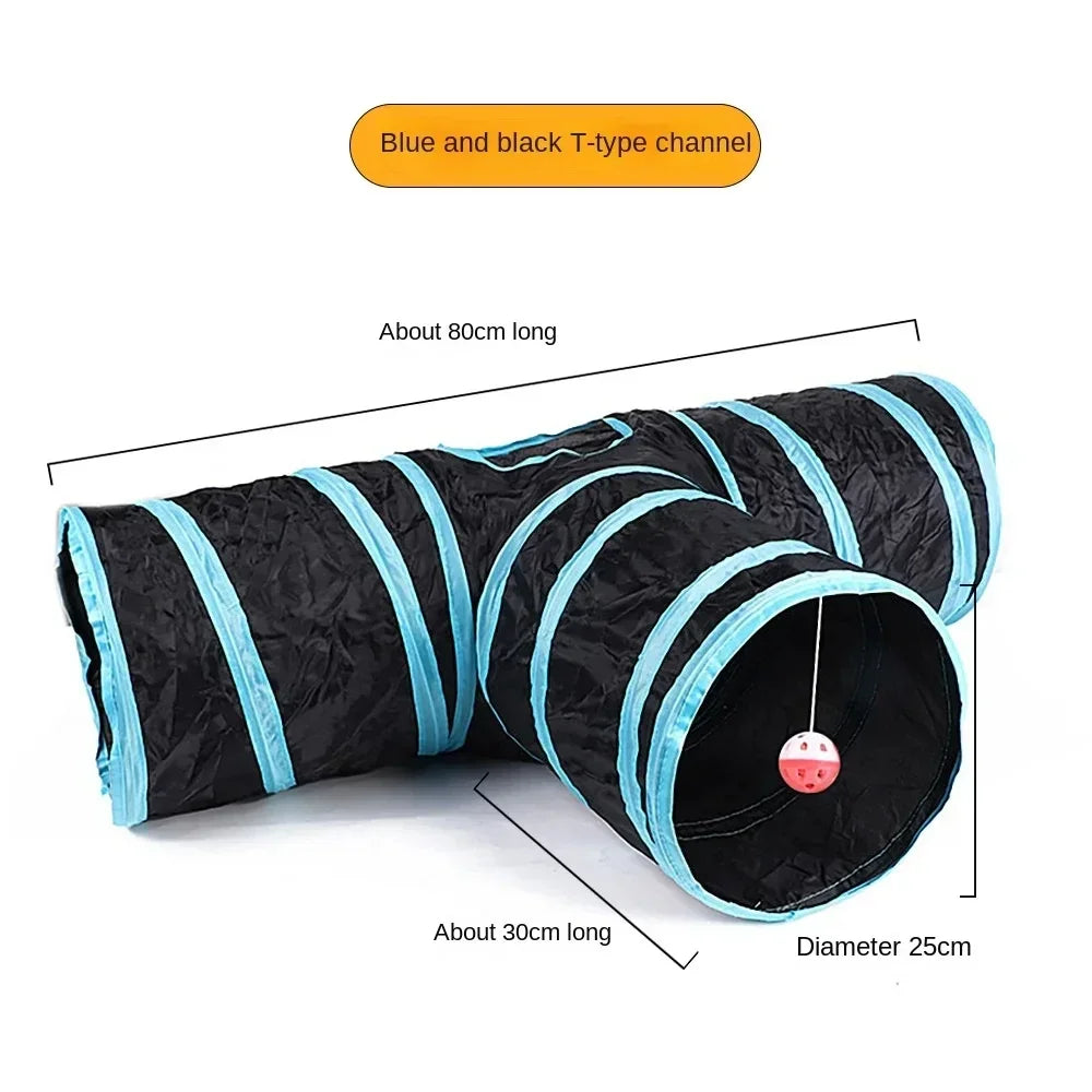 Foldable Cat Tunnel Toy for Indoor Play
