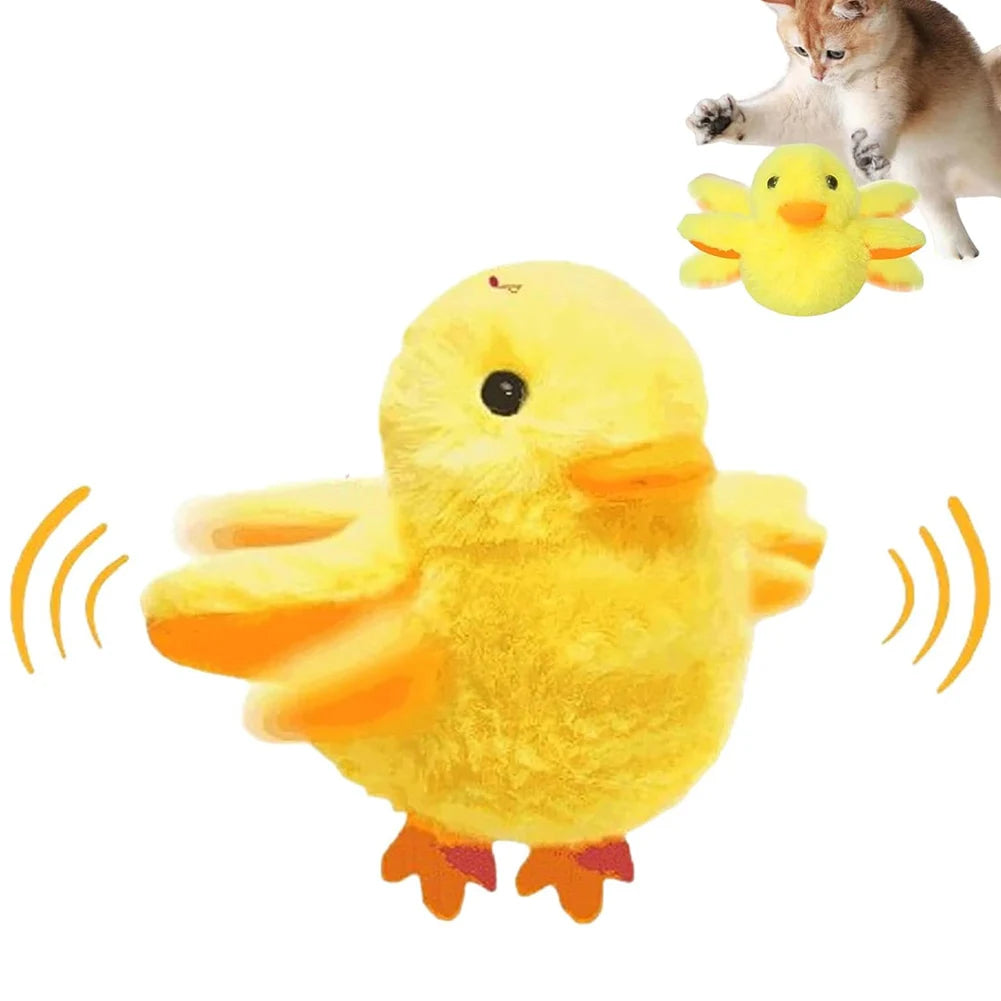 Shunmaii Rechargeable Flapping Wings Duck Cat Toy With Quack