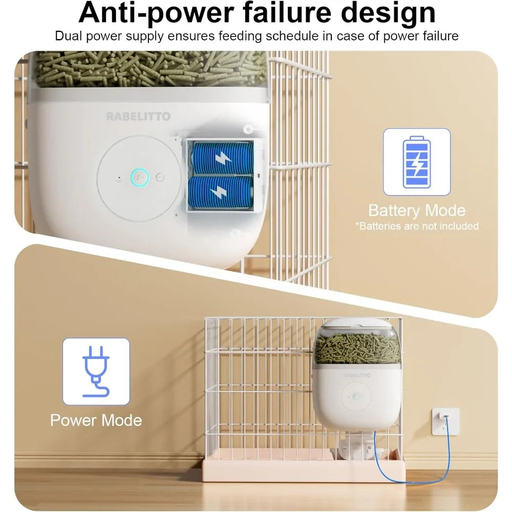 Hanging Automatic Rabbit Feeder With 1080P HD Camera WiFi App